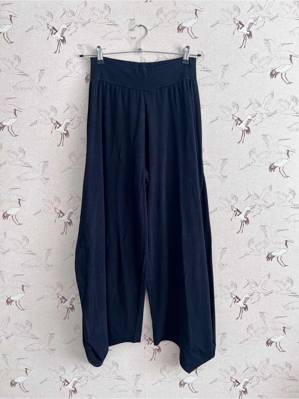 Labo art lagenlook pants barrel type style stretchy black